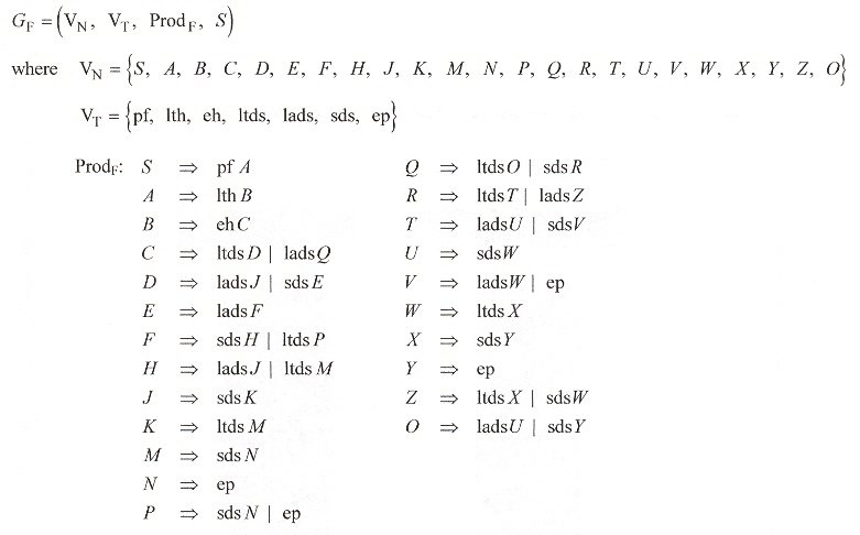 Type-3 Grammar for Efficient Foraging
